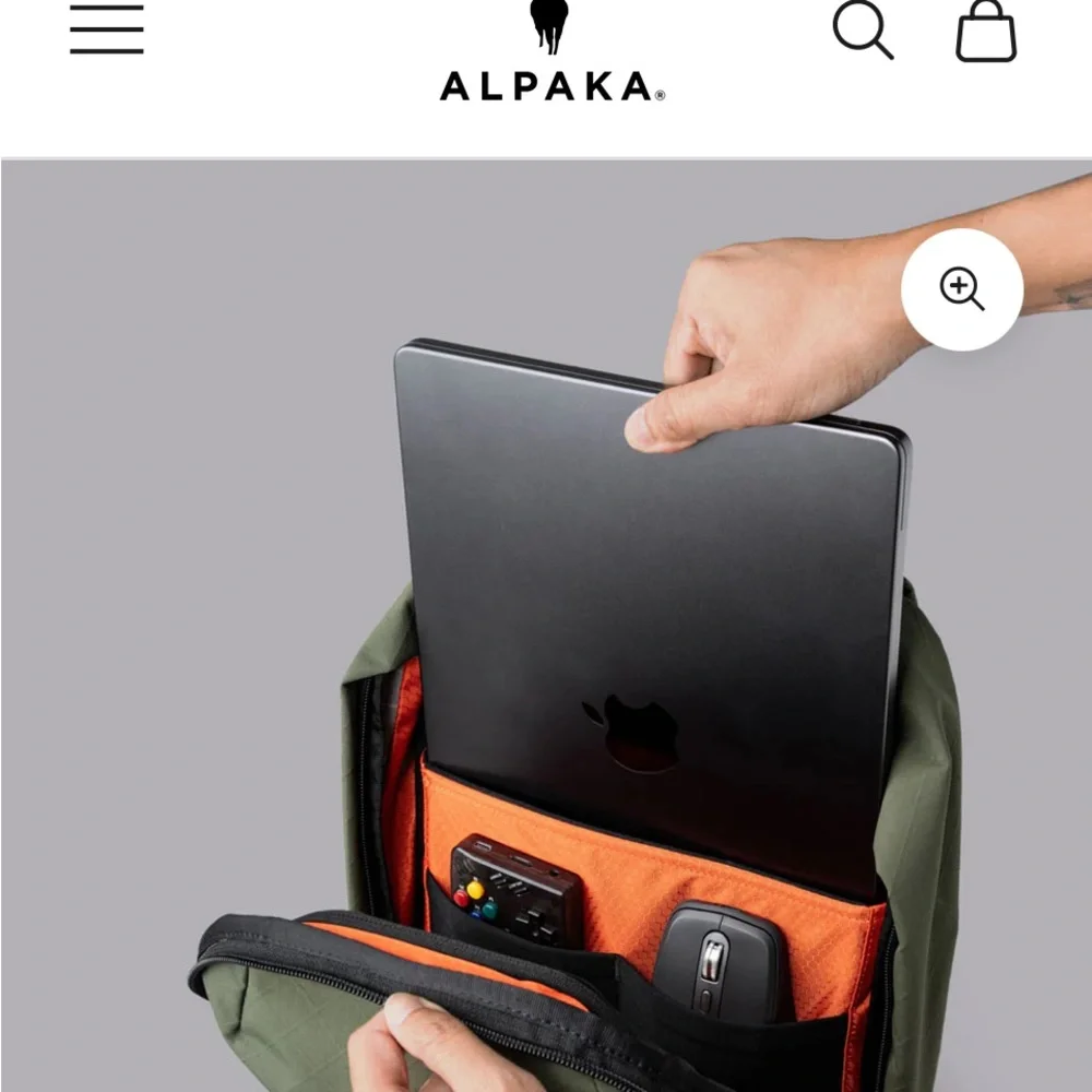 NWT Alpaka Metro Backpack 12L in light green A1